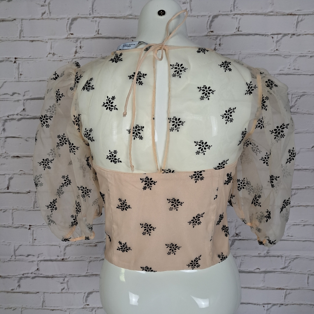 Zara Organza Pastel Top - Picture 9 of 16